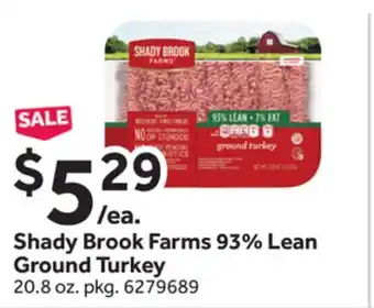 Stop&Shop Shady brook farms 93% lean ground turkey offer