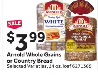 Stop&Shop Arnold whole grains or country bread offer