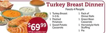 Stop&Shop Turkey breast dinner offer