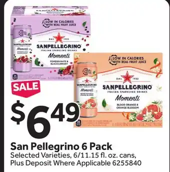 Stop&Shop San pellegrino 6 pack offer
