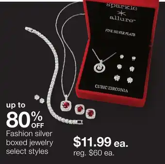 JC Penney Fashion silver boxed jewelry offer