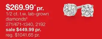 JC Penney 1/2 ct. t.w. lab-grown diamonds‡ offer