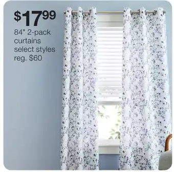 JC Penney 84 2-pack curtains offer
