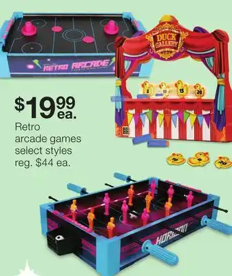 JC Penney Retro arcade games offer