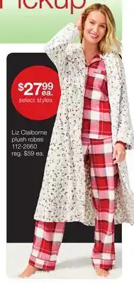 JC Penney Liz claiborne plush robes offer
