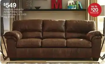 JC Penney Signature design by ashley blake sofa offer