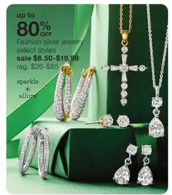 JC Penney Fashion silver jewelry offer
