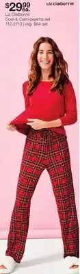 JC Penney Liz claiborne cool & calm pajama set offer