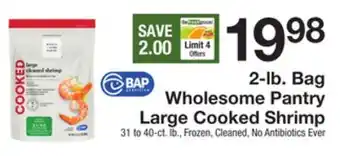 The Fresh Grocer 2-lb. bag large cooked shrimp offer