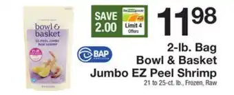 The Fresh Grocer 2-lb. bag jumbo ez peel shrimp offer