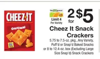 The Fresh Grocer Snack crackers offer