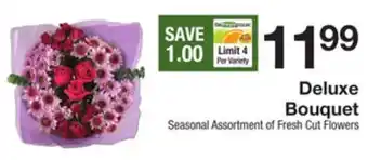 The Fresh Grocer Deluxe bouquet offer