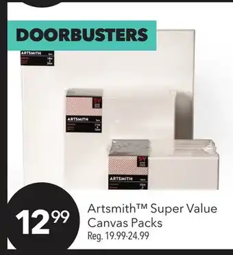 JOANN Artsmith super value canvas packs offer