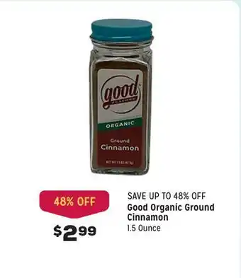 Grocery Outlet Organic ground cinnamon offer