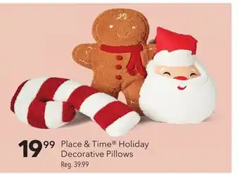 JOANN Place & time holiday decorative pillows offer