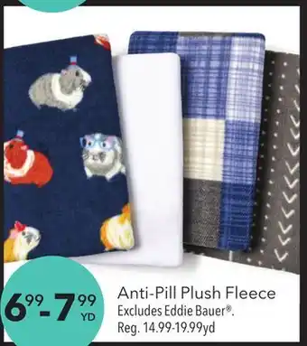 JOANN Anti-pill plush fleece offer