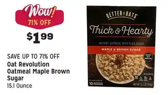 Grocery Outlet Oatmeal maple brown sugar offer