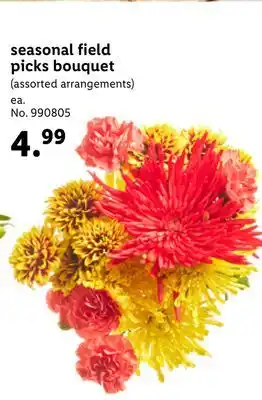Lidl Seasonal field picks bouquet offer