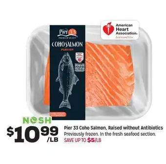 Grocery Outlet Pier 33 coho salmon, raised without antibiotics offer
