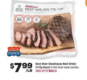 Grocery Outlet Rock river steakhouse beef sirloin tri-tip roast offer