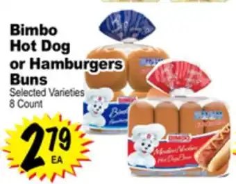 Superior Grocers Bimbo hot dog or hamburgers buns offer