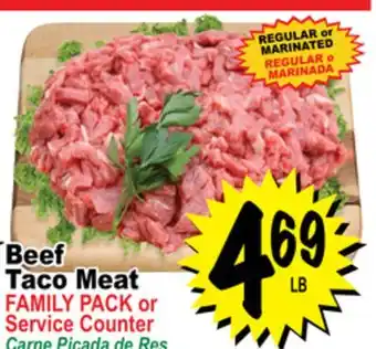 Superior Grocers Beef taco meat offer
