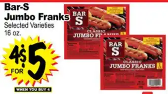 Superior Grocers Bar-s jumbo franks offer