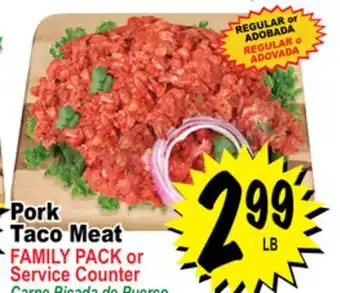 Superior Grocers Pork taco meat offer