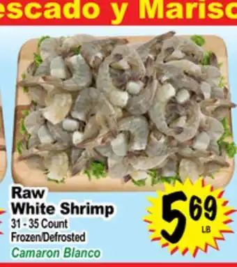 Superior Grocers Raw white shrimp offer