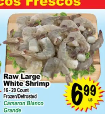 Superior Grocers Raw large white shrimp offer