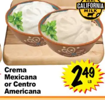 Superior Grocers Crema mexicana or centro americana offer