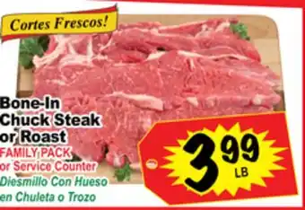 Superior Grocers Bone-in chuck steak or roast offer