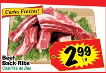 Superior Grocers Beef back ribs offer