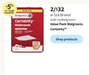 Walgreens Value pack walgreens certainty offer