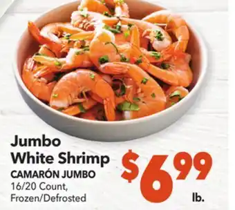 Vallarta Supermarkets Jumbo white shrimp / camarón jumbo offer