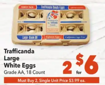 Vallarta Supermarkets Trafficanda large white eggs offer