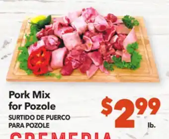 Vallarta Supermarkets Pork mix for pozole/surtido de puerco para pozole offer