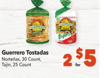 Vallarta Supermarkets Guerrero tostadas offer
