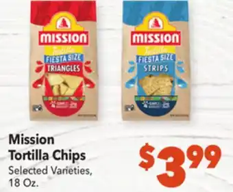 Vallarta Supermarkets Mission tortilla chips offer
