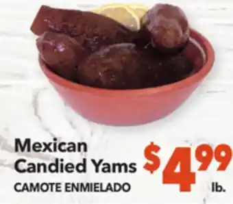 Vallarta Supermarkets Mexican candied yams / camote enmielado offer