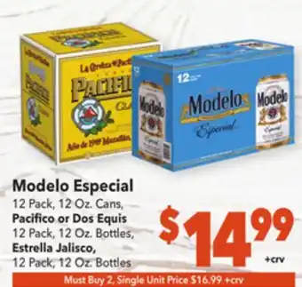 Vallarta Supermarkets Modelo especial offer