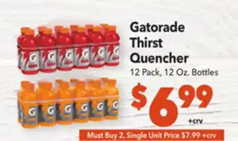 Vallarta Supermarkets Gatorade thirst quencher offer