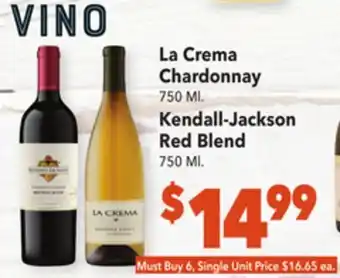 Vallarta Supermarkets La crema chardonnay offer