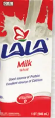 Vallarta Supermarkets Lala uht milk offer