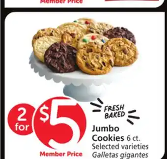 Vons Jumbo cookies offer