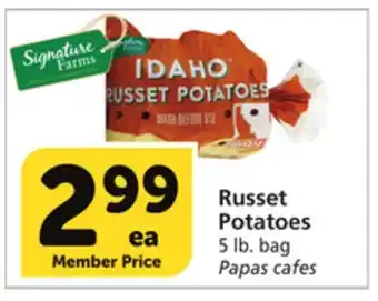 Vons Russet potatoes offer