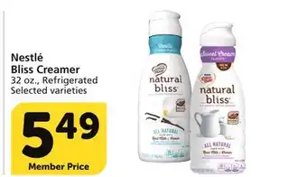 Vons Nestlé bliss creamer offer