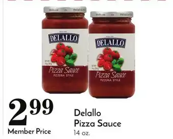 Pavilions Delallo pizza sauce offer