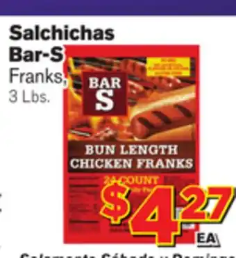 El Super Fresh Bar-s franks offer