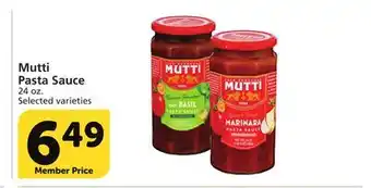 Vons Mutti pasta sauce offer